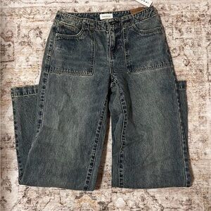 PacSun Women's Black Straight Leg Jeans